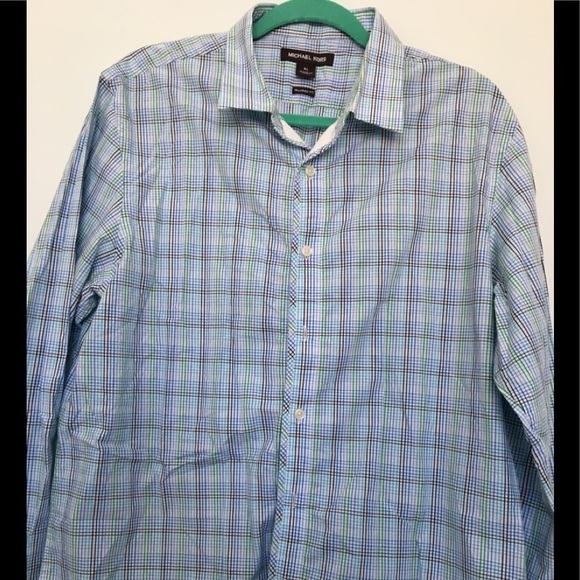 Michael Kors Tailored Fit Button-Front Shirt XL - Picture 3 of 8